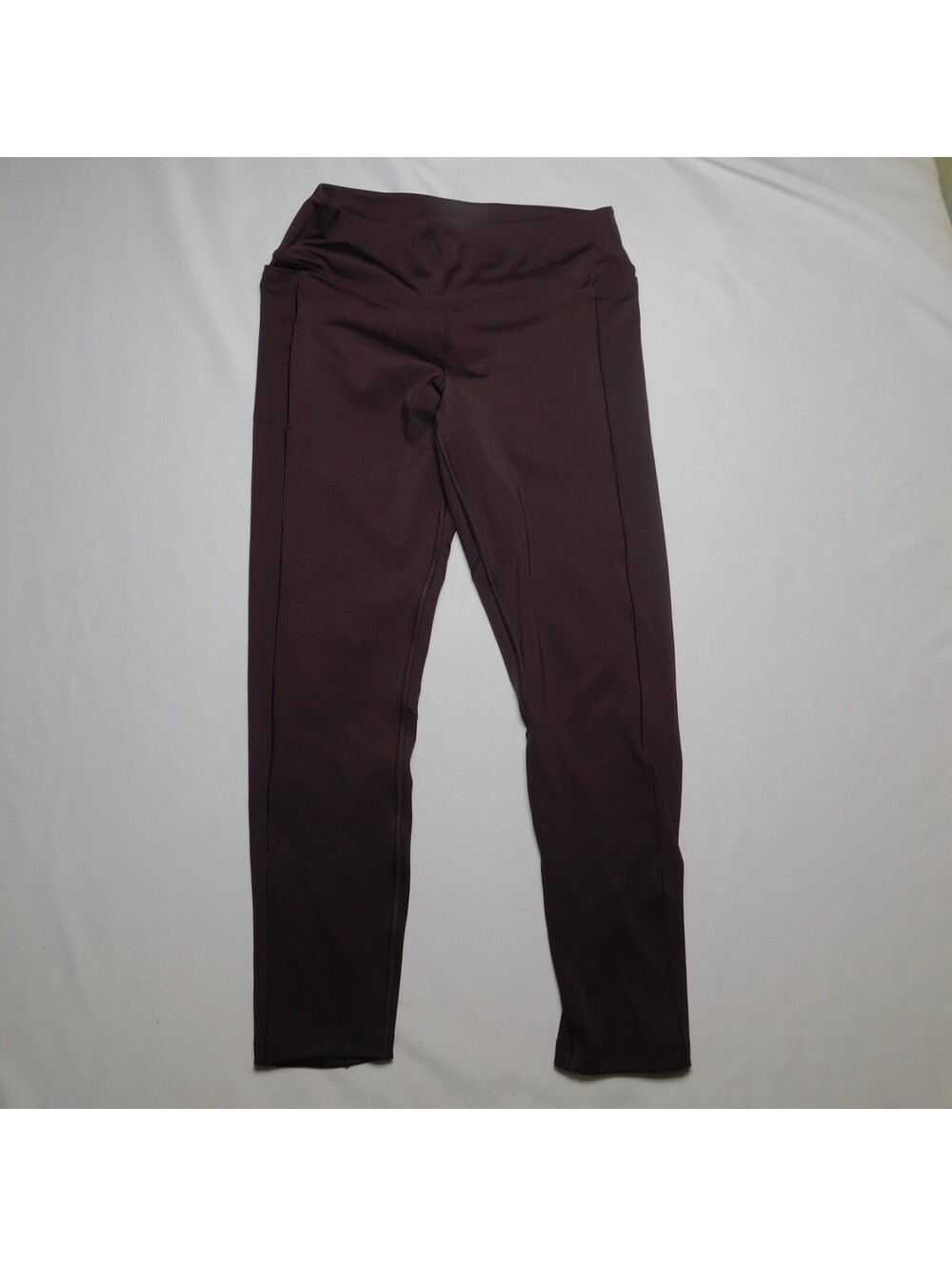 PINK Victoria Secret Leggings Womens Large L Plum Burgundy Active High Waisted